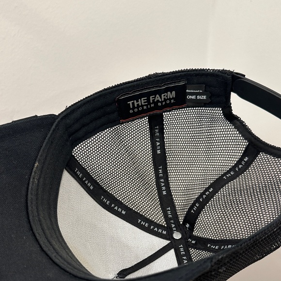 Goorin Bros Black and Cream 'Cash Cow' Trucker Hat - Picture 2 of 7